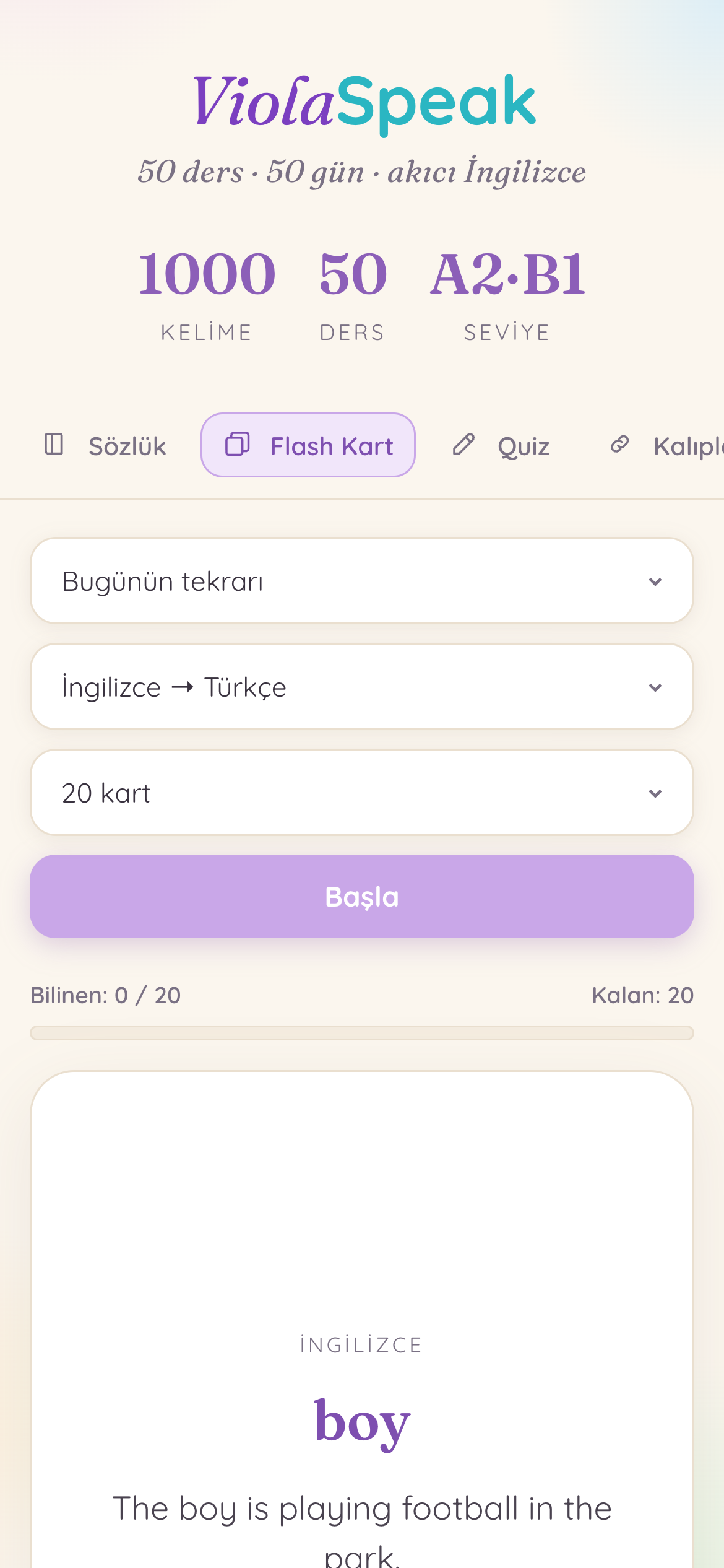 Flash kart ekranı